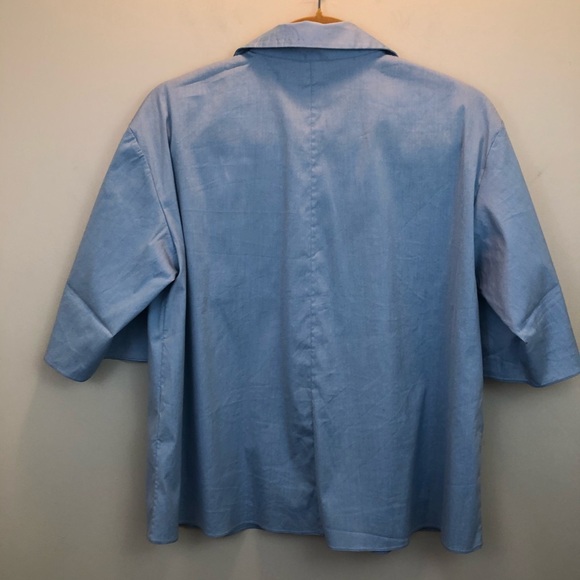 Jil Sander | blue button up blouse - Picture 3 of 6